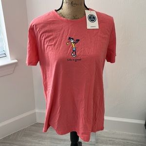 NWT Life Is Good Womens T-Shirt Size:L